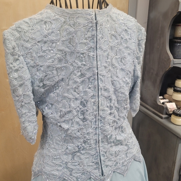 Vintage Beaded Brillante by J.A formal dress - Picture 2 of 7